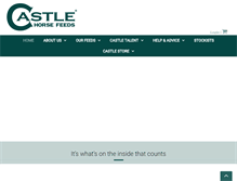 Tablet Screenshot of castlehorsefeeds.com